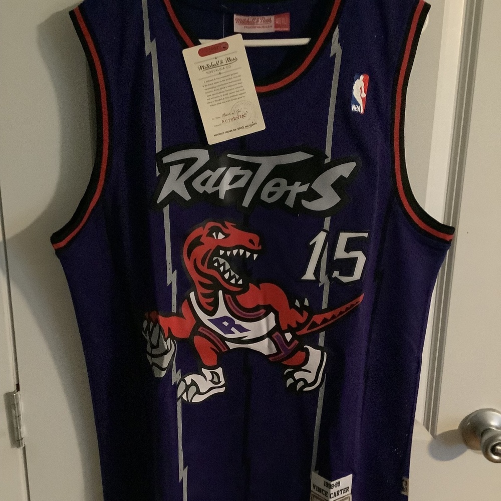 NWT Vince Carter Toronto Raptors Throwback Jersey Mens XL